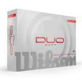 Rode Wilson Duo Soft golfballen met logo, voorkant van de doos