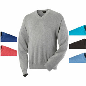 Greg Norman Lined Pima V Neck Sweater